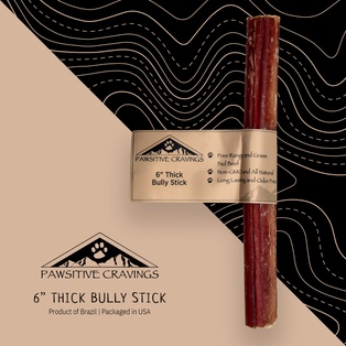 Pawsitive Cravings 6 inch Thick Bully Stick