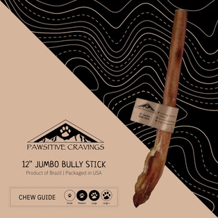 Pawsitive Cravings 12 inch Jumbo Bully Stick