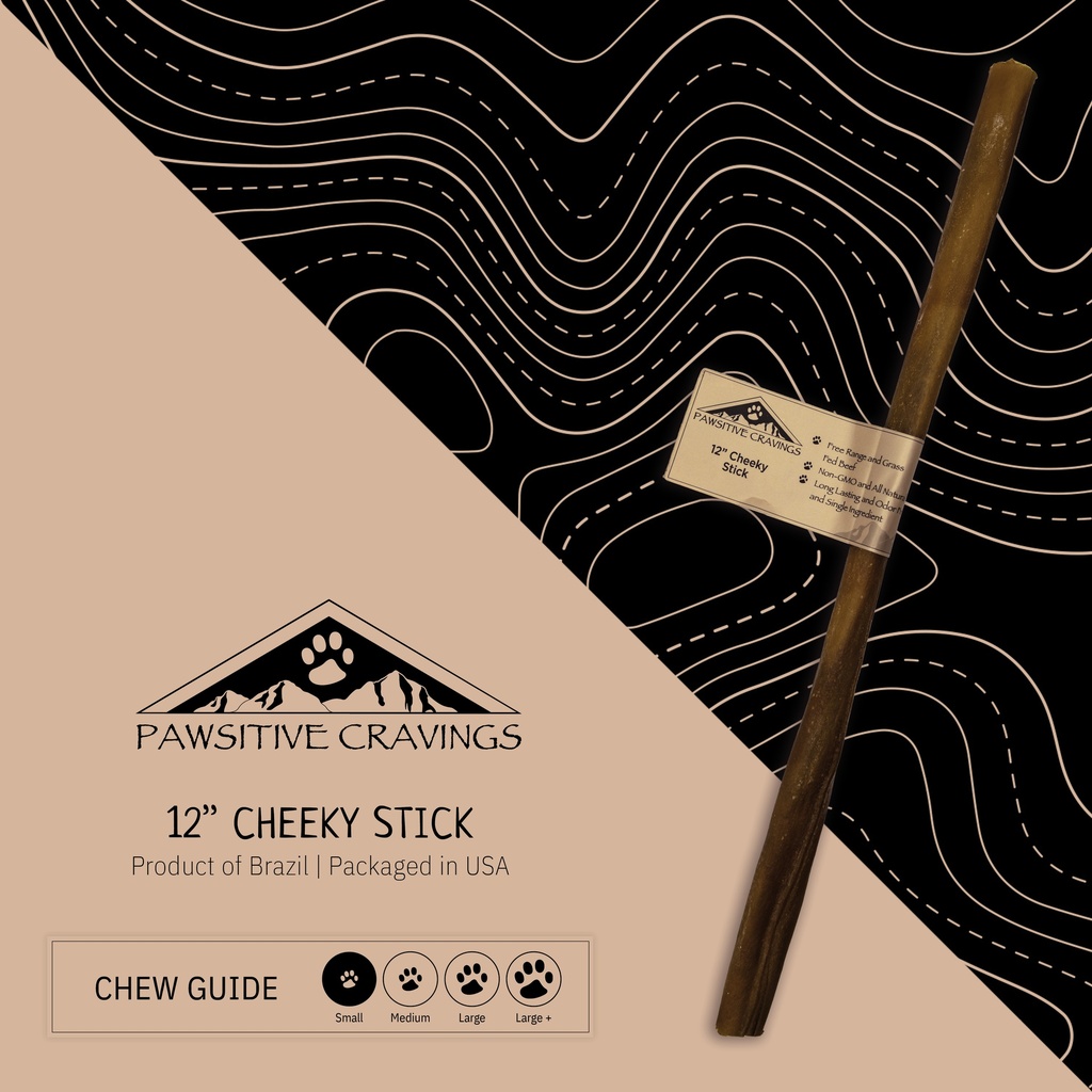 [12STDCHK] Pawsitive Cravings 12 inch Cheeky Stick