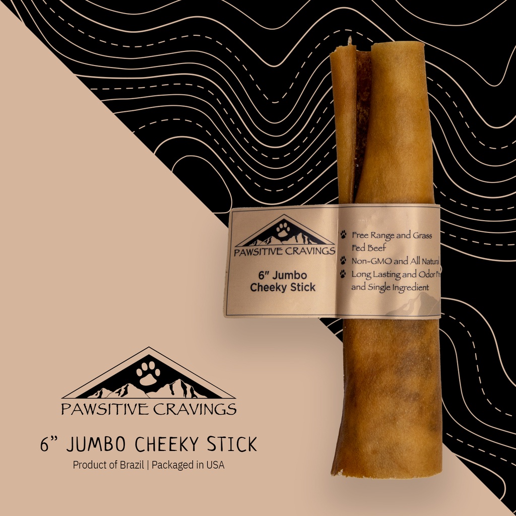 [6JUMCHK] Pawsitive Cravings 6 inch Jumbo Cheeky Stick