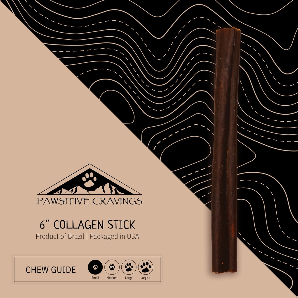 [6COL100CT] Pawsitive Cravings 100 CT 6 inch Collagen-No Label