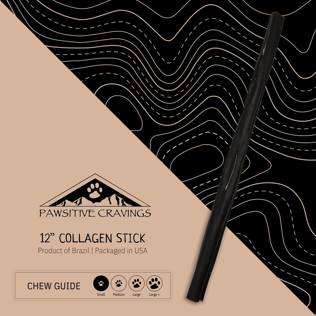 [12COL100CT] Pawsitive Cravings 100 CT 12 inch Collagen-No Label