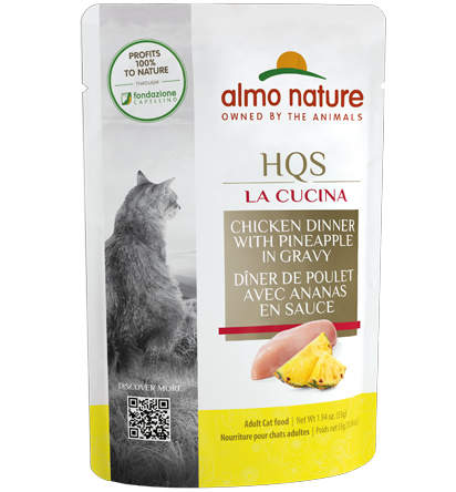 Almo Nature Chicken Dinner with Pineapple in gravy