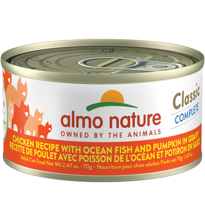 [1462] Almo Nature Chicken Recipe with Ocean Fish and Pumpkin in gravy