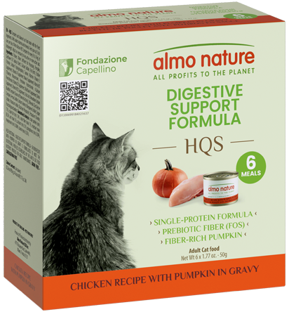 [1252] Almo Nature Digestive Support Formula - Chicken recipe with Pumpkin in gravy