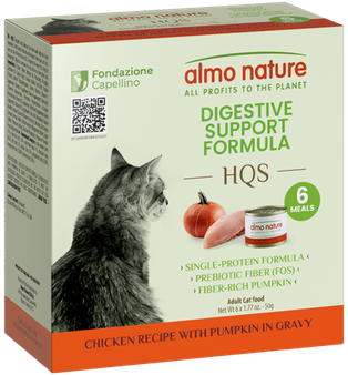 Almo Nature Digestive Support Formula - Chicken recipe with Pumpkin in gravy