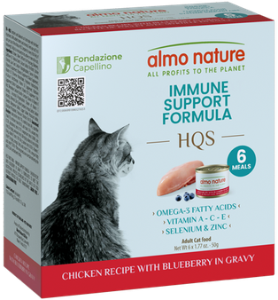 Almo Nature Immune Support Formula - Chicken recipe with Blueberry in gravy