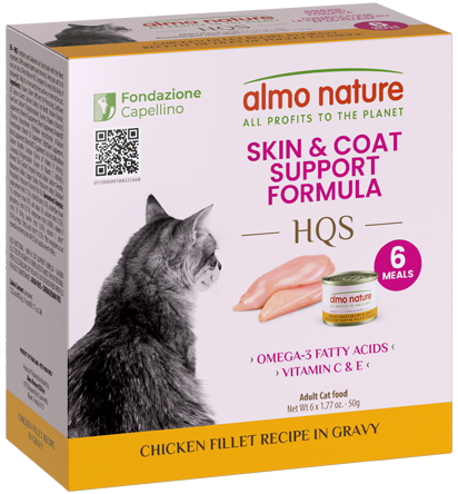 [1255] Almo Nature Skin & Coat Support Formula – Chicken Fillet recipe in gravy